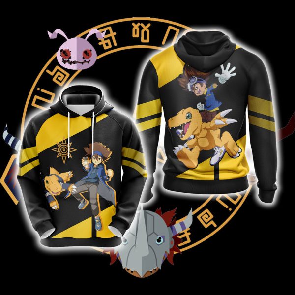 Digimon - Tai Kamiya And Agumon Unisex 3D T-shirt Hoodie S