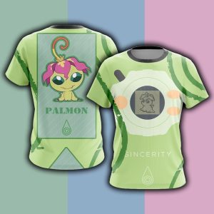 Digimon Palmon The Crest Of Sincerity Unisex 3D T-shirt