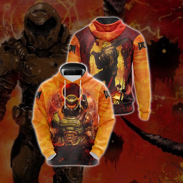 Doom ( Video Game ) New Unisex 3D T-shirt Hoodie S