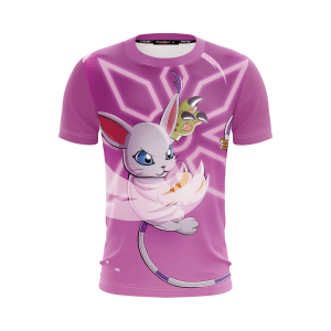 Digimon Gatomon Unisex 3D T-shirt   