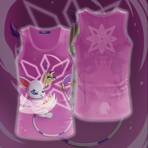 Digimon Gatomon Unisex 3D T-shirt Zip Hoodie S 