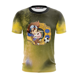 Digimon Taichi And Koromon Unisex 3D T-shirt   