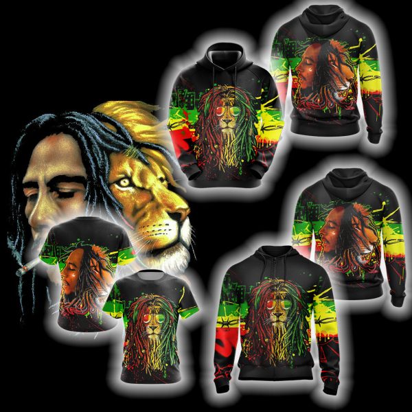 Bob Marley x Lion Unisex 3D T-shirt