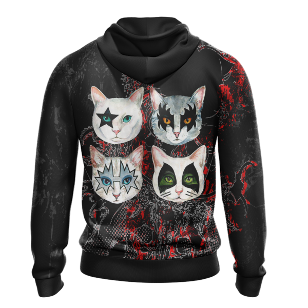 Kiss band x cats - Puss Unisex 3D T-shirt