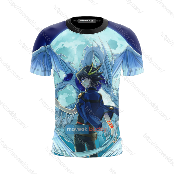 Yu-Gi-Oh! Yusei Fudo and Stardust Dragon 3D T-shirt