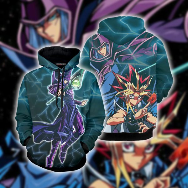 Yu-Gi-Oh! Yami Yugi And Dark Magician Unisex 3D T-shirt Hoodie S