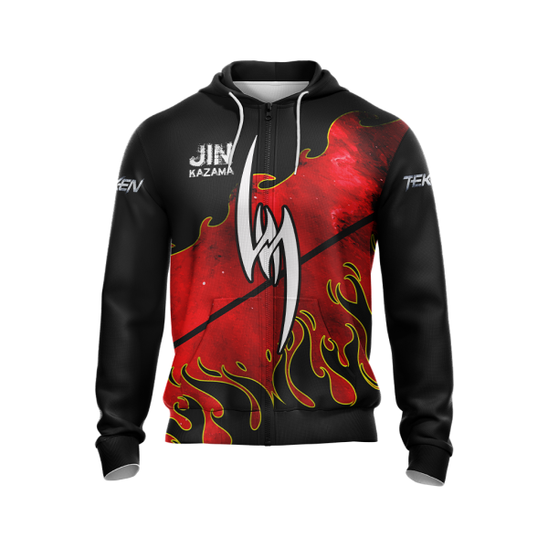 Tekken - Jin Kazama New Unisex Zip Up Hoodie