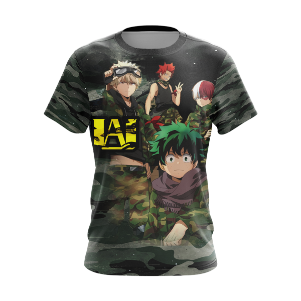 My Hero Academia in Military Uniform Unisex 3D T-shirt