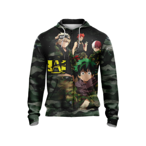 My Hero Academia in Military Uniform Unisex 3D T-shirt   