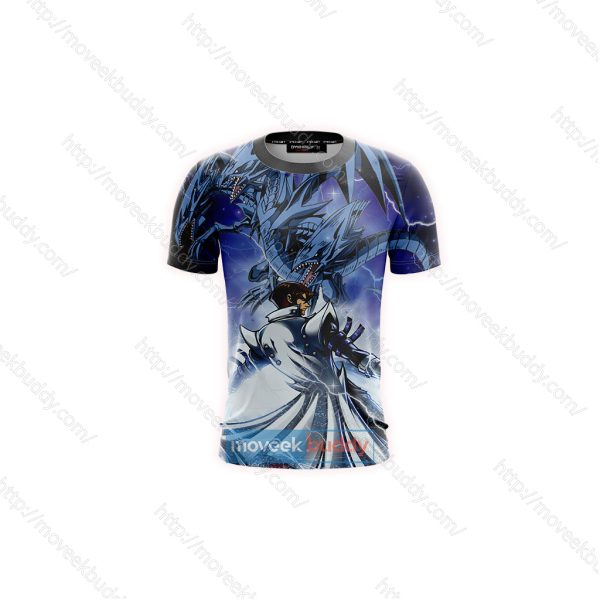 Yu-Gi-Oh! Seto Kaiba And Blue-Eyes Dragon Unisex 3D T-shirt