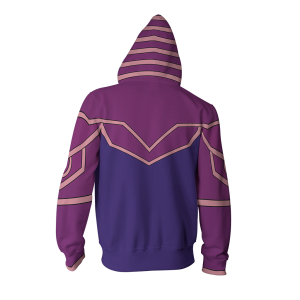 Yu-Gi-Oh! Dark Magician (Male) Cosplay Zip Up Hoodie Jacket   