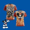 Kiss band x Disney character Unisex 3D T-shirt