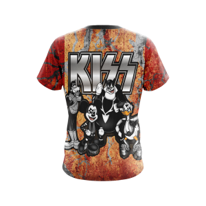 Kiss band x Disney character Unisex 3D T-shirt   