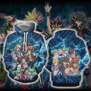 Yu-Gi-Oh! 5D's Unisex 3D T-shirt Zip Hoodie S 