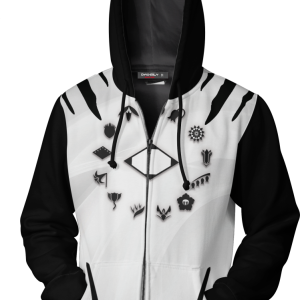 Bleach Division Symbol Unisex Zip Up Hoodie Jacket   