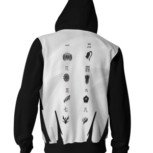 Bleach Division Symbol Unisex Zip Up Hoodie Jacket   