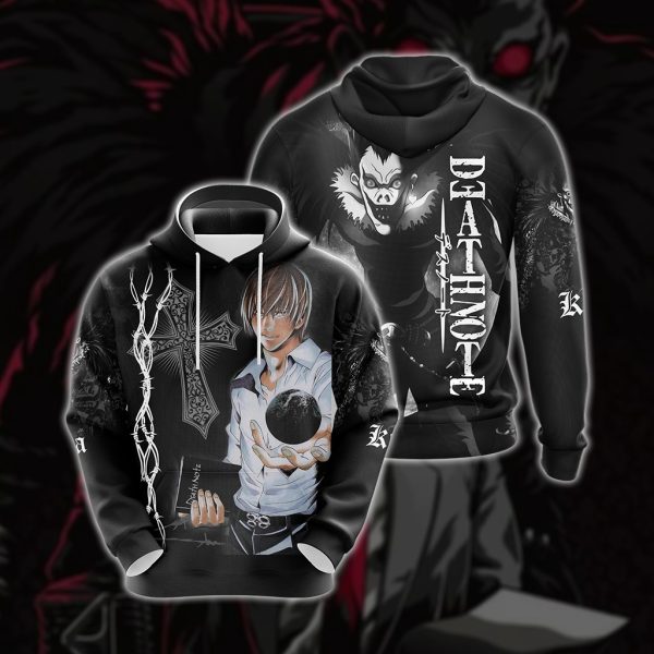 Deathnote - Yagami and Ruyk Unisex 3D T-shirt Hoodie S