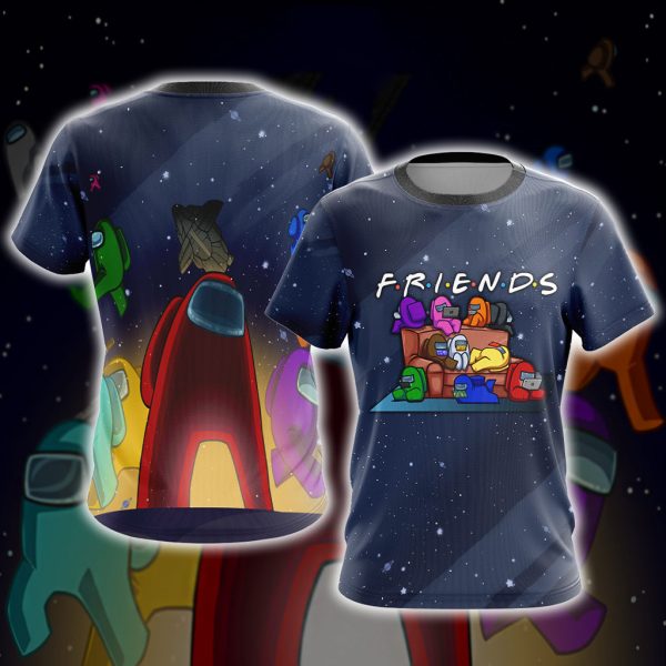 Among us - Friends 3D T-shirt