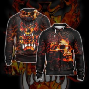 Heavy Metal Music Unisex 3D T-shirt Zip Hoodie XS 