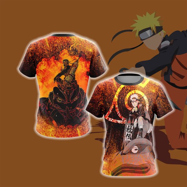 Naruto and Sage frog Unisex 3D T-shirt