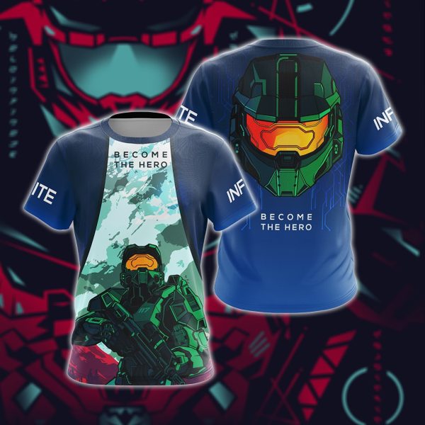 Halo Infinite - Become The Hero Unisex 3D T-shirt