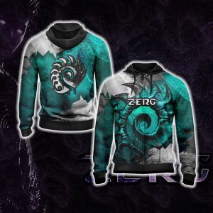 StarCraft - Zerg New Unisex 3D T-shirt Zip Hoodie XS 