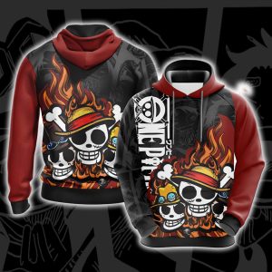 One Piece - Luffy, Sabo, Ace New Unisex 3D T-shirt Hoodie S 