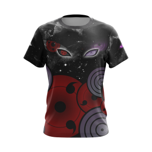 Naruto - Sharingan And Rinnegan Eyes Unisex 3D T-shirt   