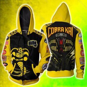 The Karate Kid Cobra Kai 3D Hoodie Zip Hoodie Version 1 S