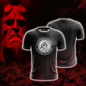 Hellboy 2018 B.P.R.D. Logo Unisex 3D T-shirt S