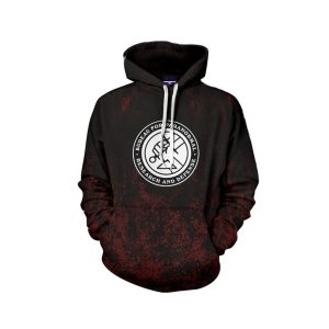 Hellboy 2018 B.P.R.D. Logo 3D Hoodie   