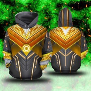 Power Ranger ZEO Cosplay 3D Hoodie S Black Ranger 