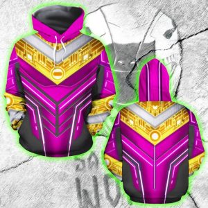 Power Ranger ZEO Cosplay 3D Hoodie S Pink Ranger 