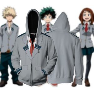 Boku No Hero Academia Cosplay Zip Up Hoodie Jacket XS 1