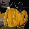 Star Trek: Discovery Captain James T. Kirk Cosplay Zip Up Hoodie Jacket XS