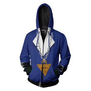 Yu-Gi-Oh! Muto Yugi Cosplay New Look Zip Up Hoodie Jacket   