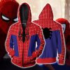 Spider-Man: Into the Spider-Verse Peter Parker Cosplay Zip Up Hoodie Jacket XS