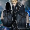 Final Fantasy VII Cloud Strife Cosplay Zip Up Hoodie Jacket S