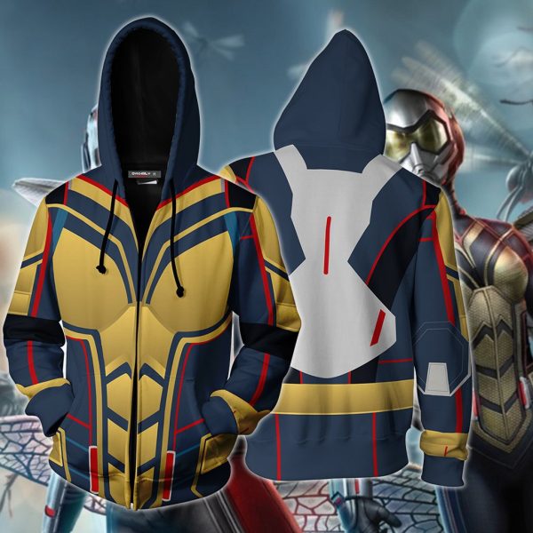 The Wasp Cosplay Zip Up Hoodie Jacket XS