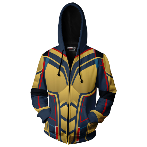 The Wasp Cosplay Zip Up Hoodie Jacket