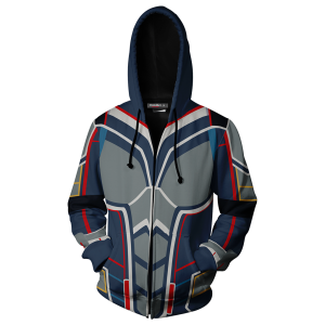 The Wasp (Janet Van Dyne) Cosplay Zip Up Hoodie Jacket   