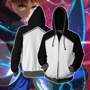 Fate/Stay Night Shirou Emiya Cosplay Zip Up Hoodie Jacket XS