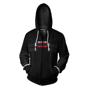 Overwatch Reaper Cosplay Zip Up Hoodie Jacket   