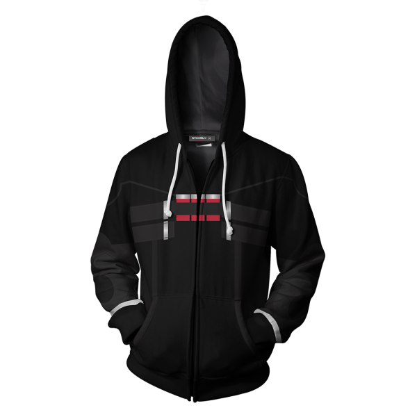 Overwatch Reaper Cosplay Zip Up Hoodie Jacket