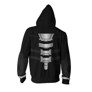 Overwatch Reaper Cosplay Zip Up Hoodie Jacket   