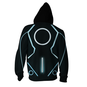 Tron: Legacy Sam Flynn Cosplay Zip Up Hoodie Jacket   