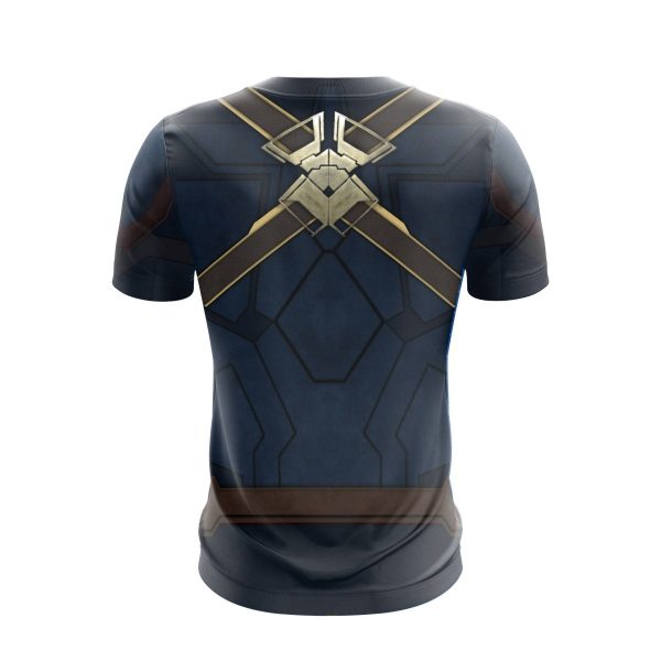 Captain America Cosplay Unisex 3D T-shirt