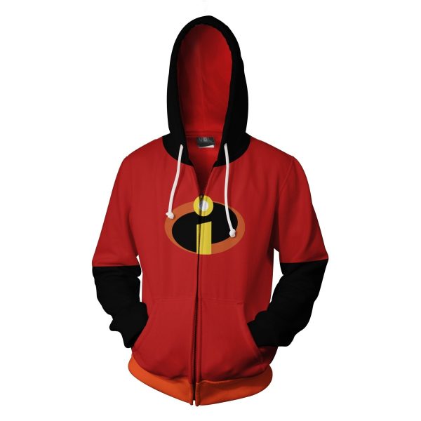 The Incredibles Cosplay Zip Up Hoodie Jacket