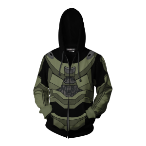 Halo Master Chief Cosplay Zip Up Hoodie Jacket   