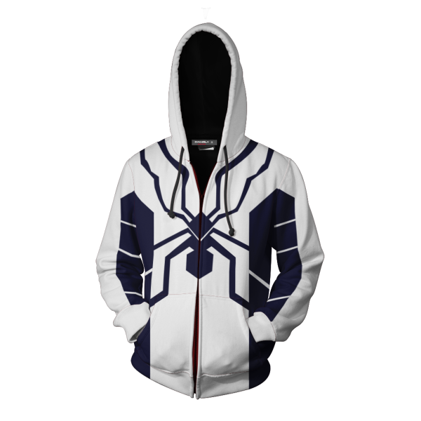 Future Foundation Spider-Man Cosplay Zip Up Hoodie Jacket